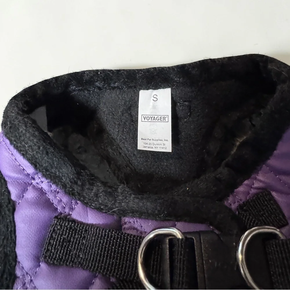 Voyager Step-In Plush Dog Harness Purple Small NWOT Reflective Vest NWOT
